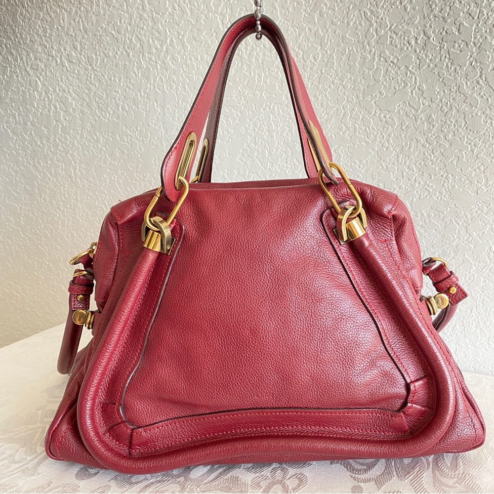 Chloe burgundy medium paraty bag